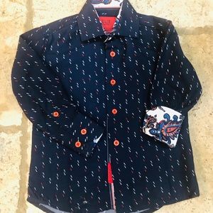 Boys designer button up size 2